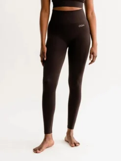 Dansebutikken Drop of mindfulness mørkbrune seamless leggings