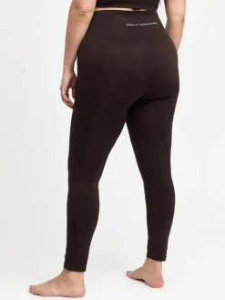 Dansebutikken Drop of mindfulness mørkbrune seamless leggings