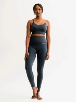 Dansebutikken Drop of mindfulness mørkeblå seamless leggings
