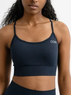 Dame Dansebutikken Drop of mindfulness seamless sports top mørkeblå