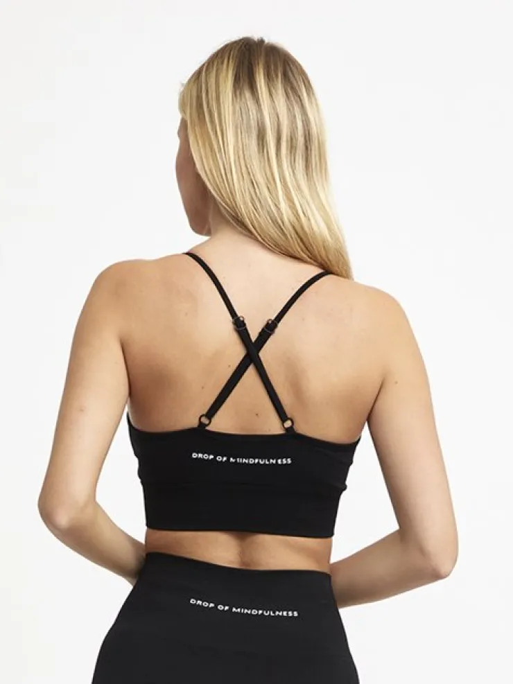 Dame Dansebutikken Drop of mindfulness seamless sports top sort