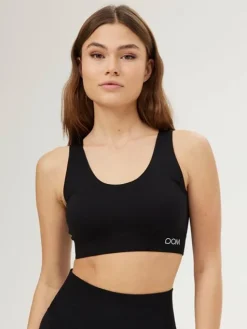 Dame Dansebutikken Drop of Mindfulness seamless top i sort