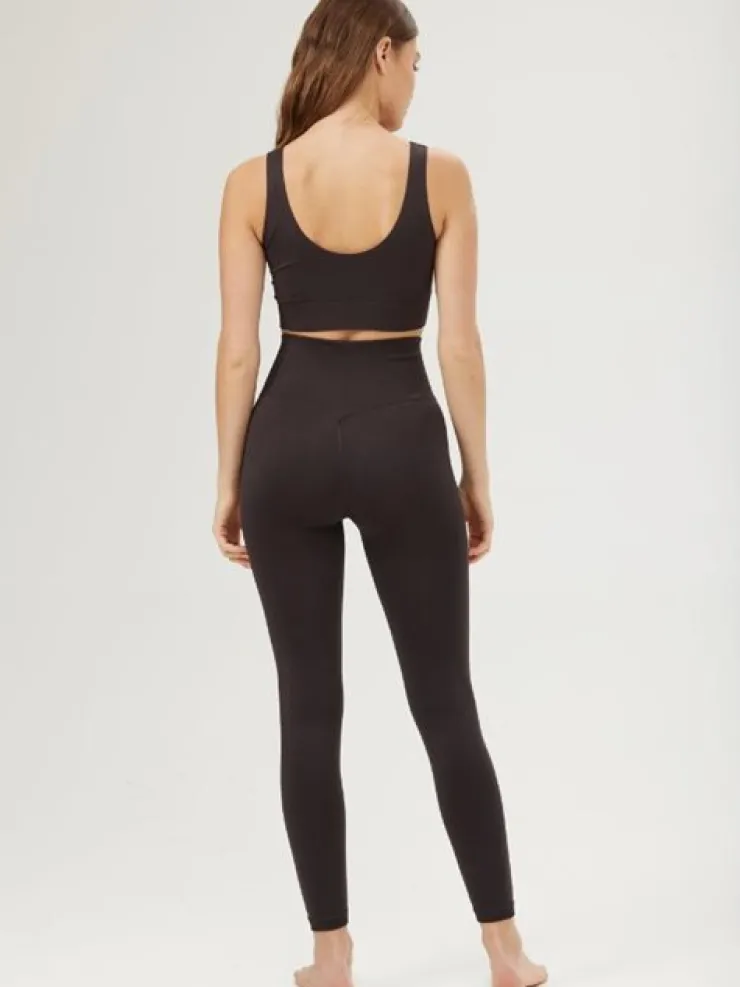 Dansebutikken Drop of mindfulness seamless leggings i brun