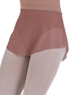 Dame Dansebutikken Flot kort cafe au lait balletskørt fra balletrosa