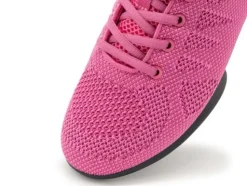 Dame Dansebutikken Fuschia farvet dansesneaker i åndbar strik til damer - Suny