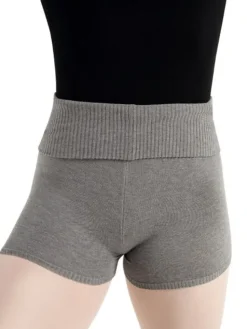 Dame Dansebutikken Grå strik balletshorts til teen og damer Capezio