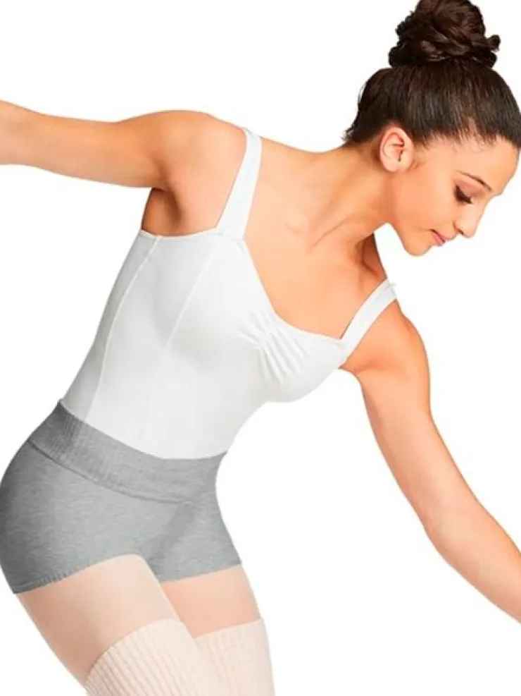 Dame Dansebutikken Grå strik balletshorts til teen og damer Capezio