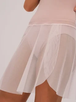 Dame Dansebutikken Grishko tea rosa pull on faux wrap skørt