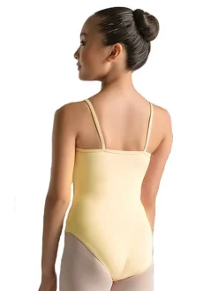 Dame Dansebutikken Gul balletdragt m.smalle stropper Ballet Rosa