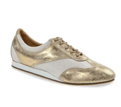 Dame Dansebutikken Guld dansesneakers vario pro med fuld sål