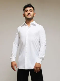 Dansebutikken Hvid body skjorte til herrer - Ready4dance