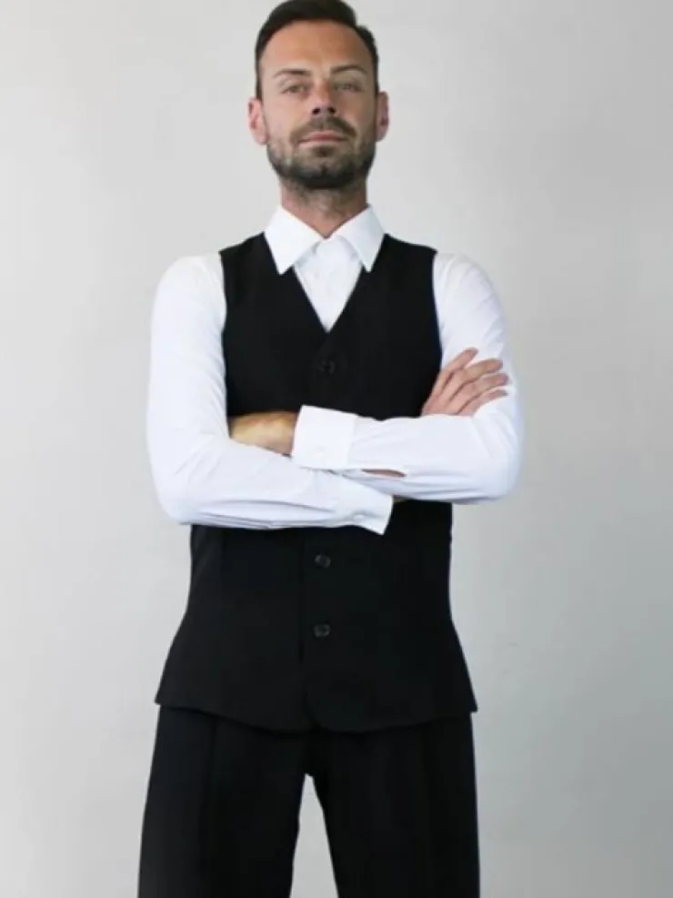 Dansebutikken Hvid body skjorte til herrer - Ready4dance