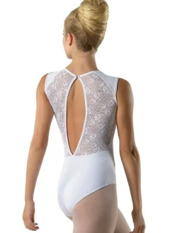 Dame Dansebutikken Hvid dragt m. blonde fra ballet Rosa