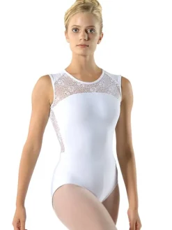 Dame Dansebutikken Hvid dragt m. blonde fra ballet Rosa