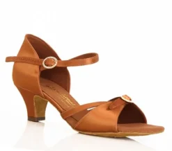 Dame Dansebutikken International dansesko Natasha dark tan satin junior