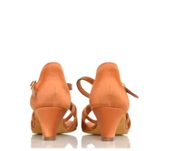 Dame Dansebutikken International dansesko Natasha dark tan satin junior