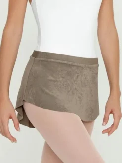 Dame Dansebutikken Kaffefarvet pull on skørt fra Bullet Pointe
