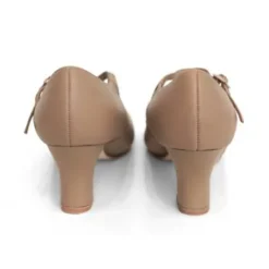Dame Dansebutikken Karakter dansesko i beige blødt skind