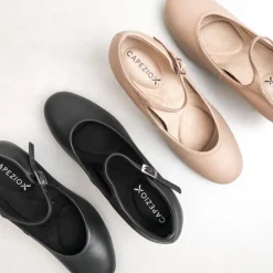 Dame Dansebutikken Karakter dansesko i sort blød skind