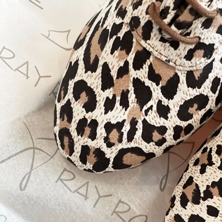Dame Dansebutikken Leopard dansesko træning Ray Rose