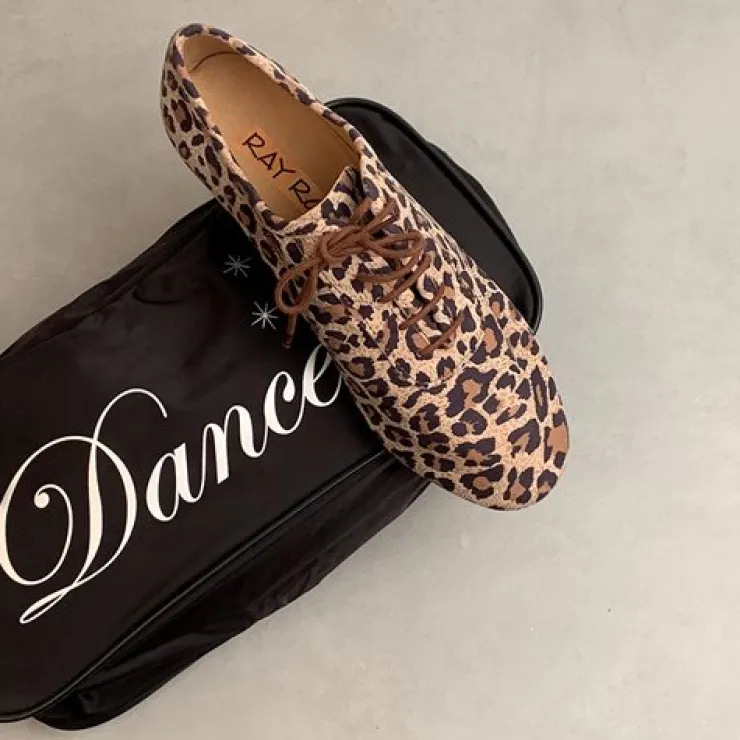Dame Dansebutikken Leopard dansesko træning Ray Rose