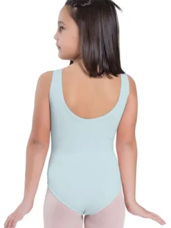 Børn Dansebutikken Lyseblå dragt pige u.ærmer ballet/gymnastik