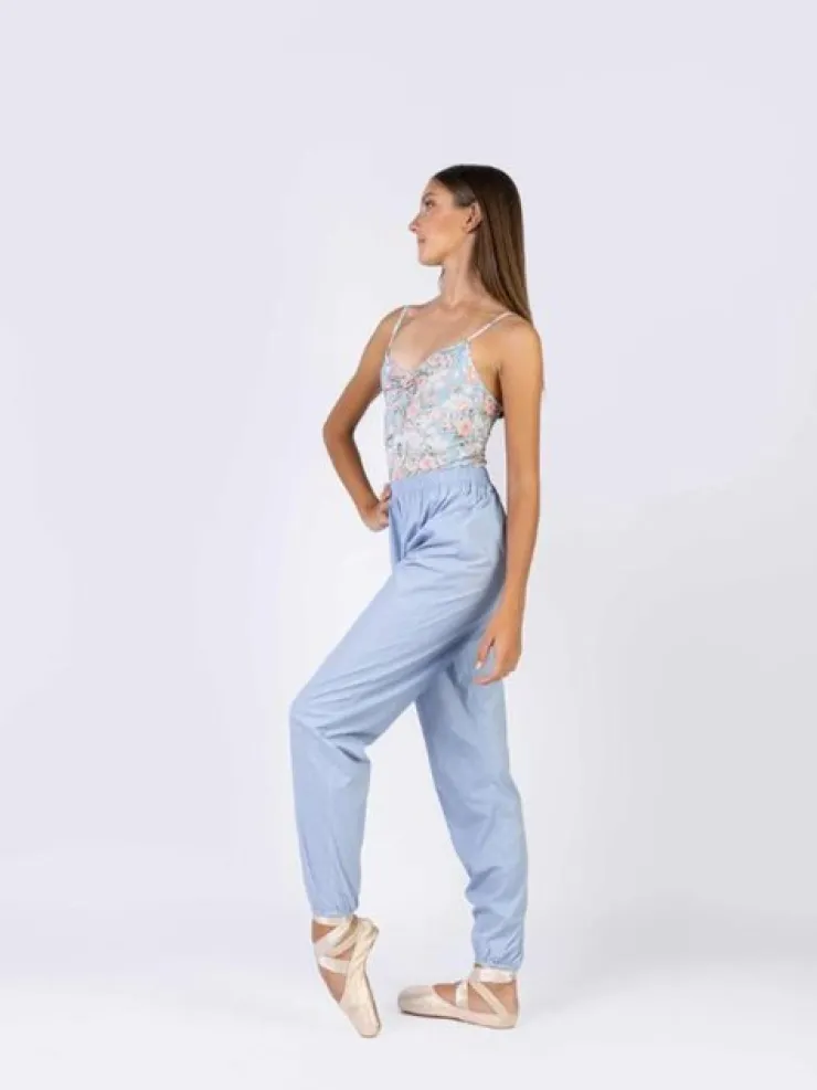 Dame Dansebutikken Lyseblå sved bukser til dans og ballet Mara Dancewear