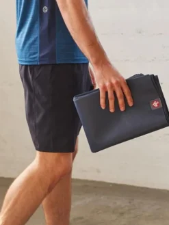 Dansebutikken Manduka blå let travel måtte til yoga