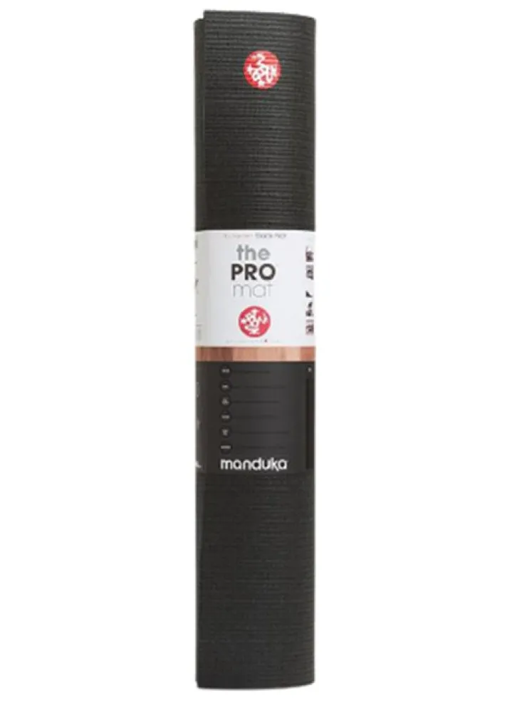 Dansebutikken Manduka sort PRO måtte til yoga ekstra lang
