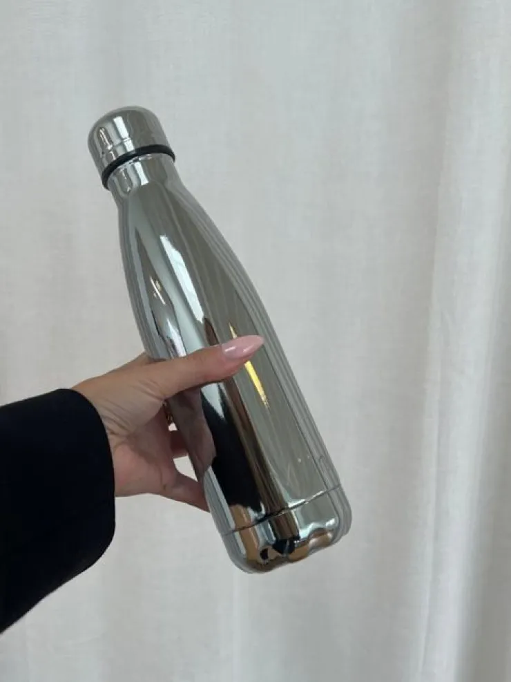 Dansebutikken Miin drikkeflaske 500ml - blank sølv look