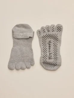 Dansebutikken Moonchild grå toe socks til yoga