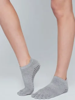 Dansebutikken Moonchild grå toe socks til yoga