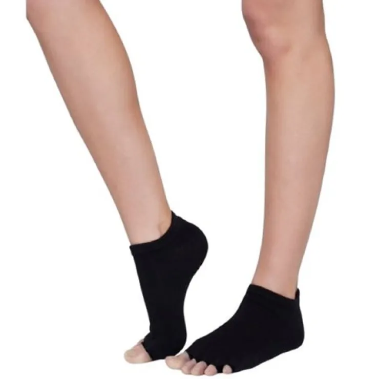 Dansebutikken Moonchild sorte open-toe socks