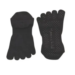 Dansebutikken Moonchild sorte toe socks til yoga