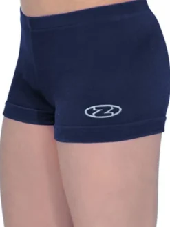 Dansebutikken Navy basic velour shorts til piger gym The zone