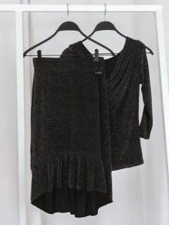 Dame Dansebutikken Nederdel med glimmer til damer - Ready4dance