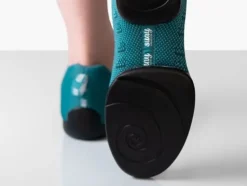 Dame Dansebutikken Petrol farvet dansesneaker i åndbar strik til damer - Suny