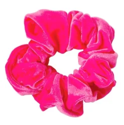 Dansebutikken Pink velour hårelastik