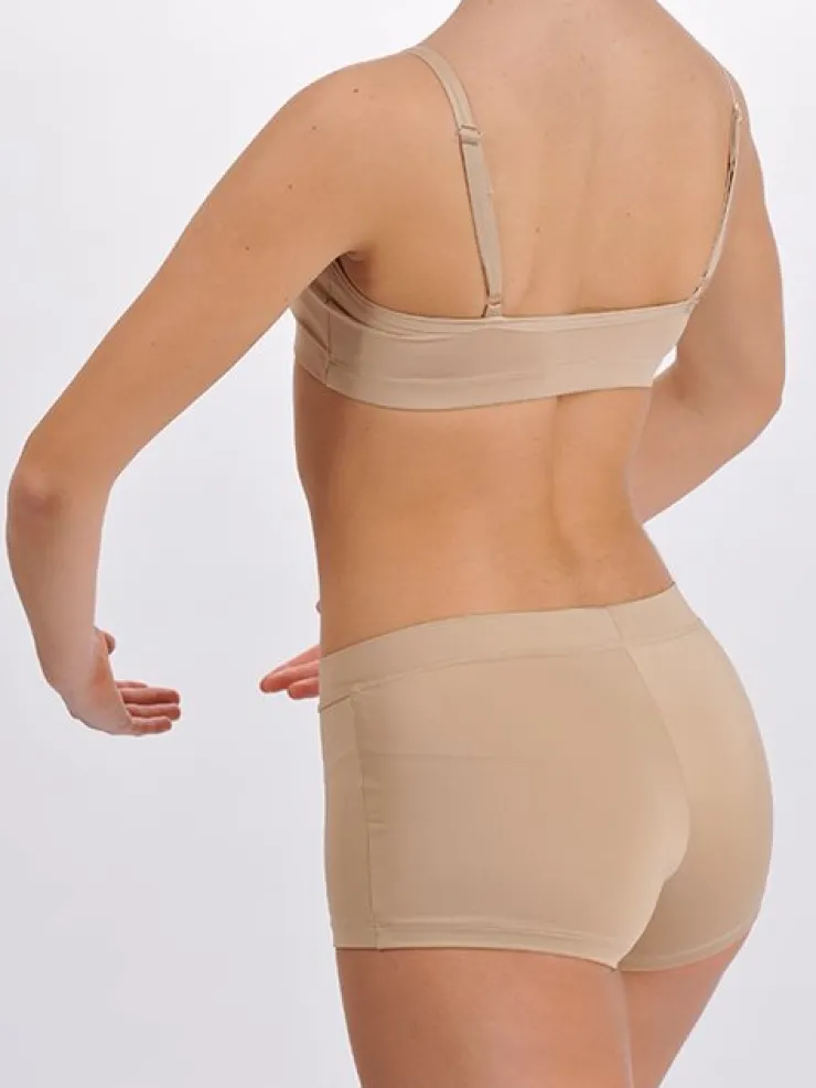 Dame Dansebutikken Pridance hudfarvet hotpants