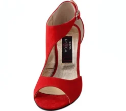 Dame Dansebutikken Rød dansesko Nueva Epoca Linea 7 cm hæl