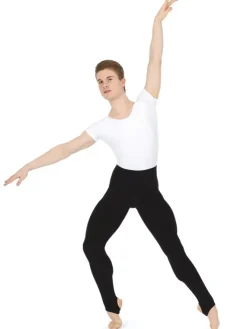 Børn Dansebutikken Roch valley sort ballettights med strop til drenge
