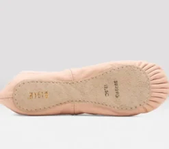 Dansebutikken Rosa balletsko/springsko i skind m.fuldsål Bloch