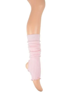 Dansebutikken Rosa benvarmere til ballet og dans - 60 CM