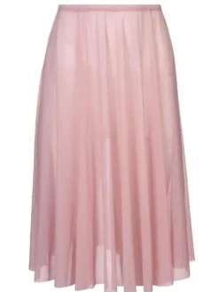 Dame Dansebutikken Rosa langt pull on mesh skørt fra Mara Dancewear