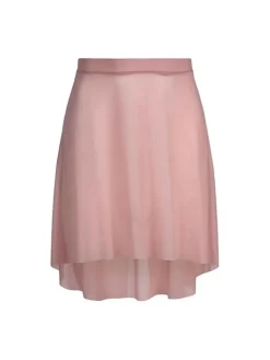 Dame Dansebutikken Rosa pull on mesh skørt fra Mara Dancewear