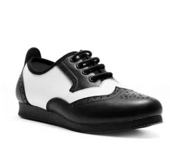 Dame Dansebutikken Rumpf sammy sneaker fuldsål i sort hvid skind