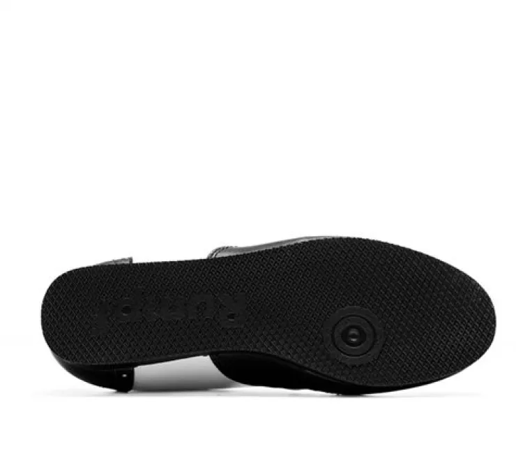 Dame Dansebutikken Rumpf sammy sneaker fuldsål i sort hvid skind