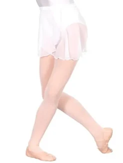 Børn Dansebutikken Seré hvid chiffon slå om skirt piger