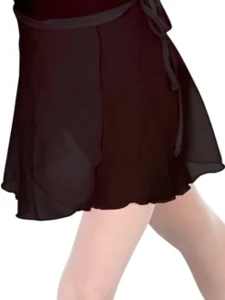 Børn Dansebutikken Seré sort chiffon slå om skirt piger