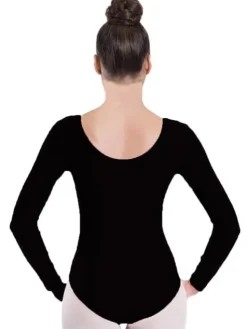 Dame Dansebutikken Seré sort dragt m.lang ærme ballet/gymnastik